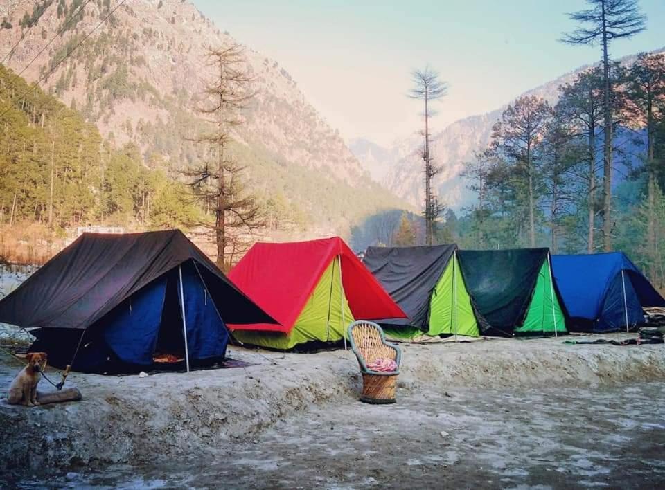 Stayhigh Camps & Cottages Kasol Bagian luar foto