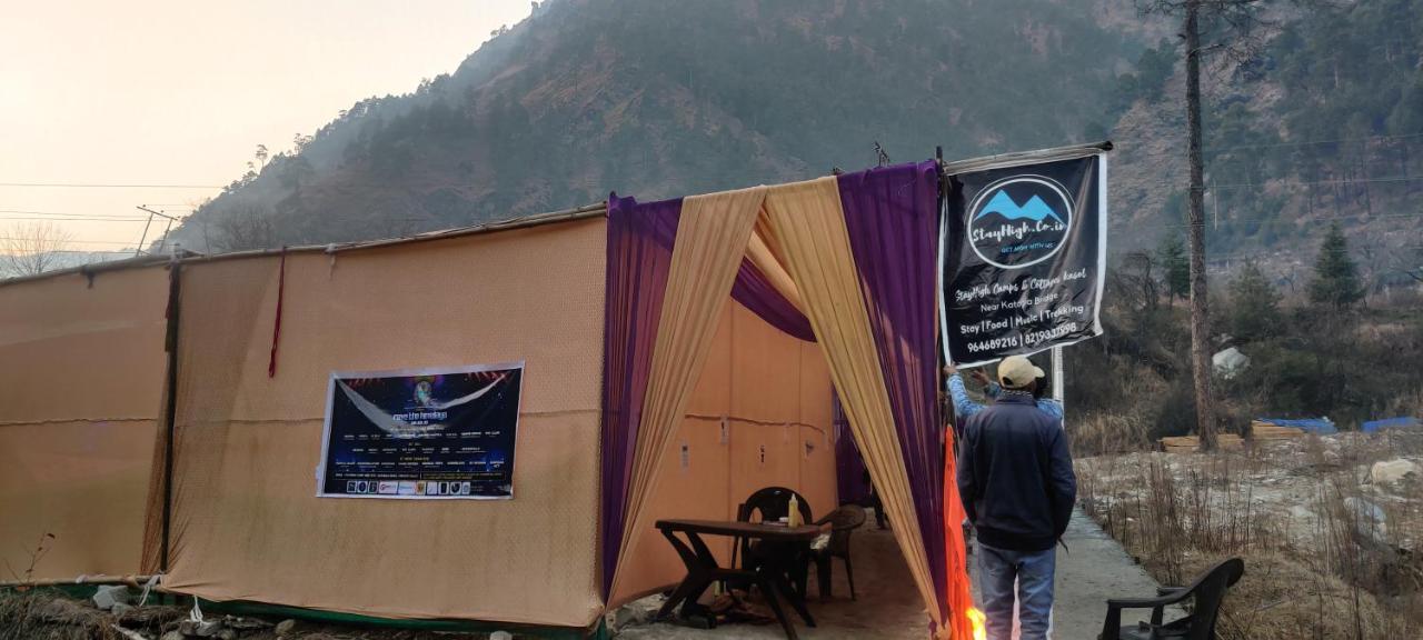 Stayhigh Camps & Cottages Kasol Bagian luar foto